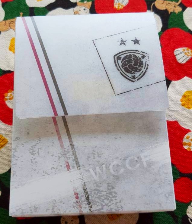 กล่อง ใส่ การ์ด นามบัตร ใส่ของ พกพา WCCF จากญี่ปุ่น World Club Champion Football ฟุตบอล Size : 10 x 7.5 cm