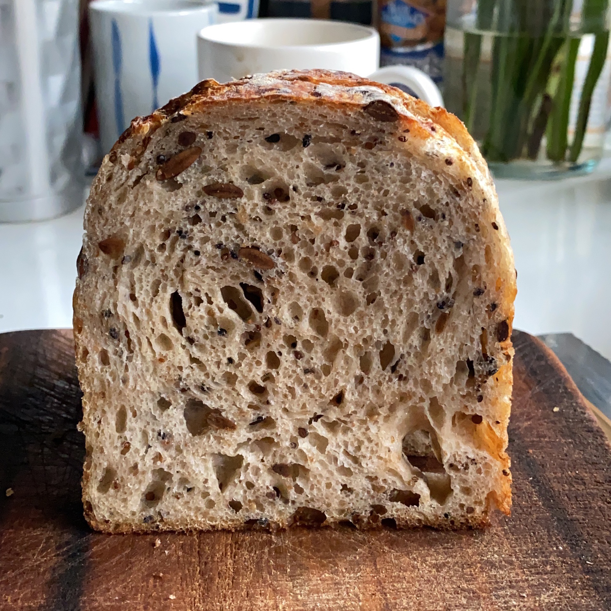 Ⓥ Seven Seeds Tin Sourdough (16% Whole Wheat, Vegan)