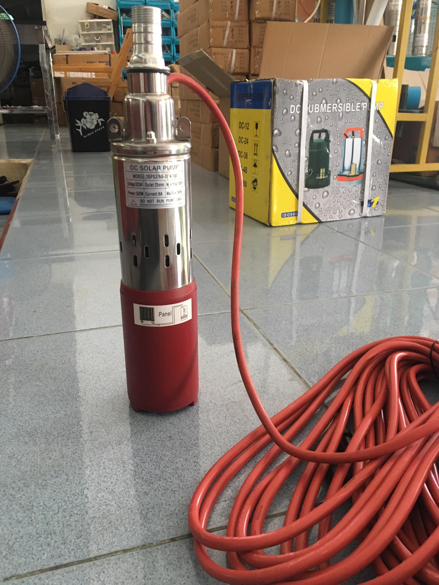 ปั้มน้ำซัมเมิสDC12V และ 24V ใส่ลงบ่อบาดาลขนาด3”ขึ้นไป