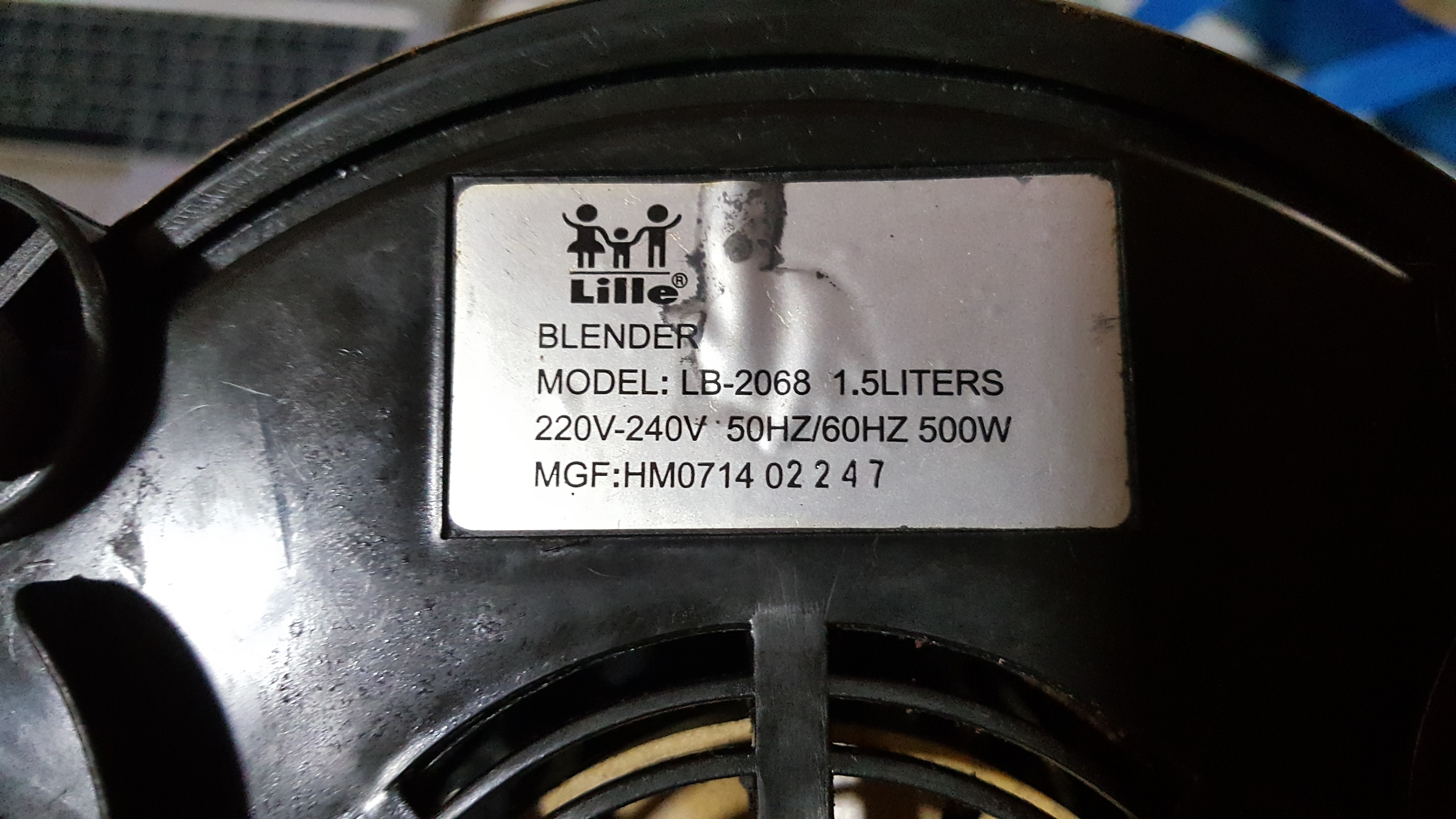 ซ่อมเครื่องปั่น ยี่ห้อ BLENDER รุ่น LB-2068 อาการน้ำรั่ว