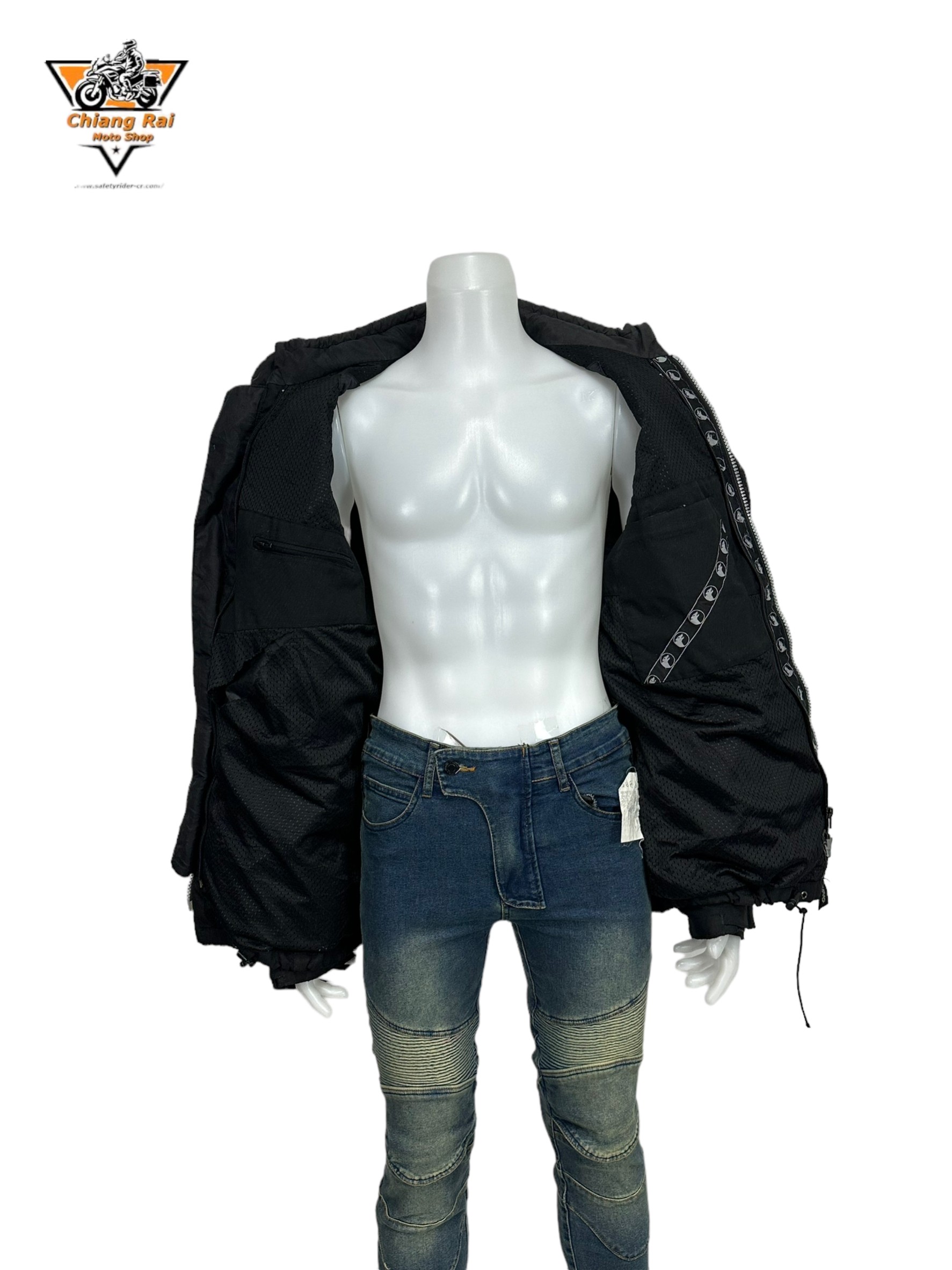 เสื้อขี่มอเตอร์ไซด์( มือสอง) RCTA 525: อก 52" ยาว 30" (XL) **BERING**