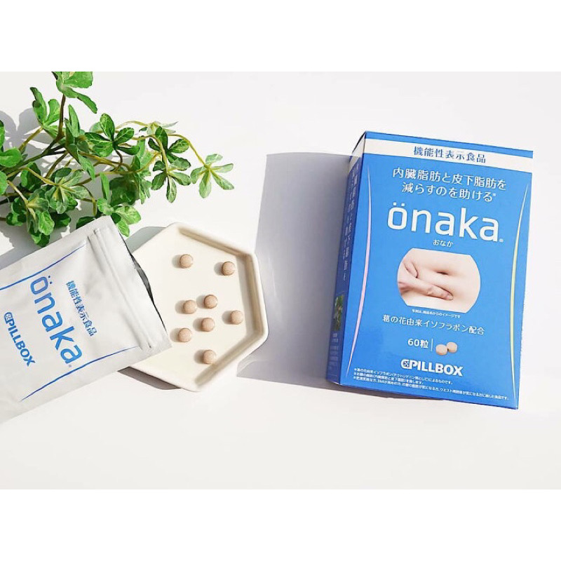 Onaka Pillbox อาหารเสริมลดพุง ลดไขมันหน้าท้อง ยับยั้งการดูดซึมไขมันและน้ำตาล ลดน้ำหนัก✨บรรจุ 60 เม็ด