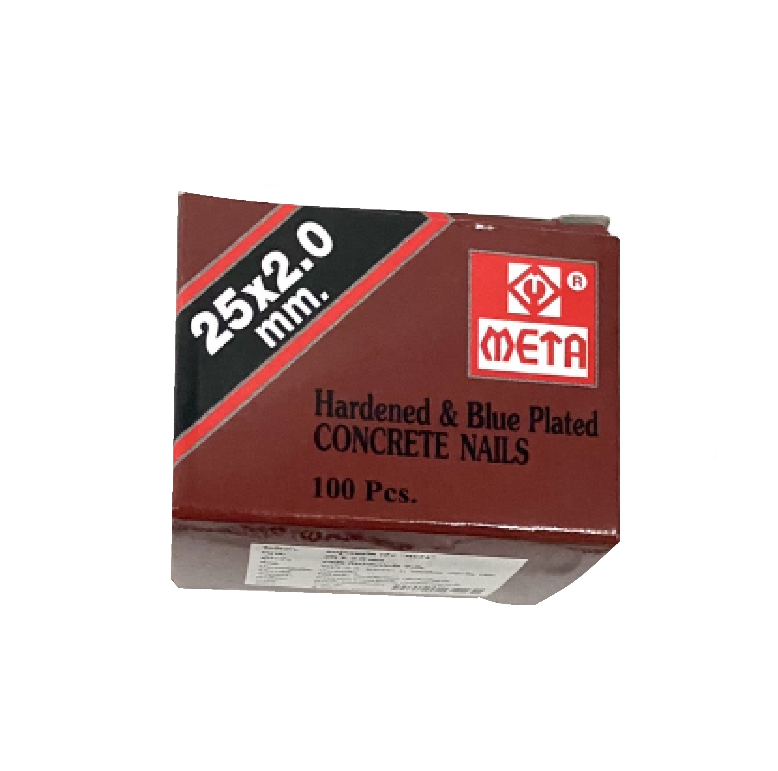 ตะปูคอนกรีตดำ 25 X 2 MM. META