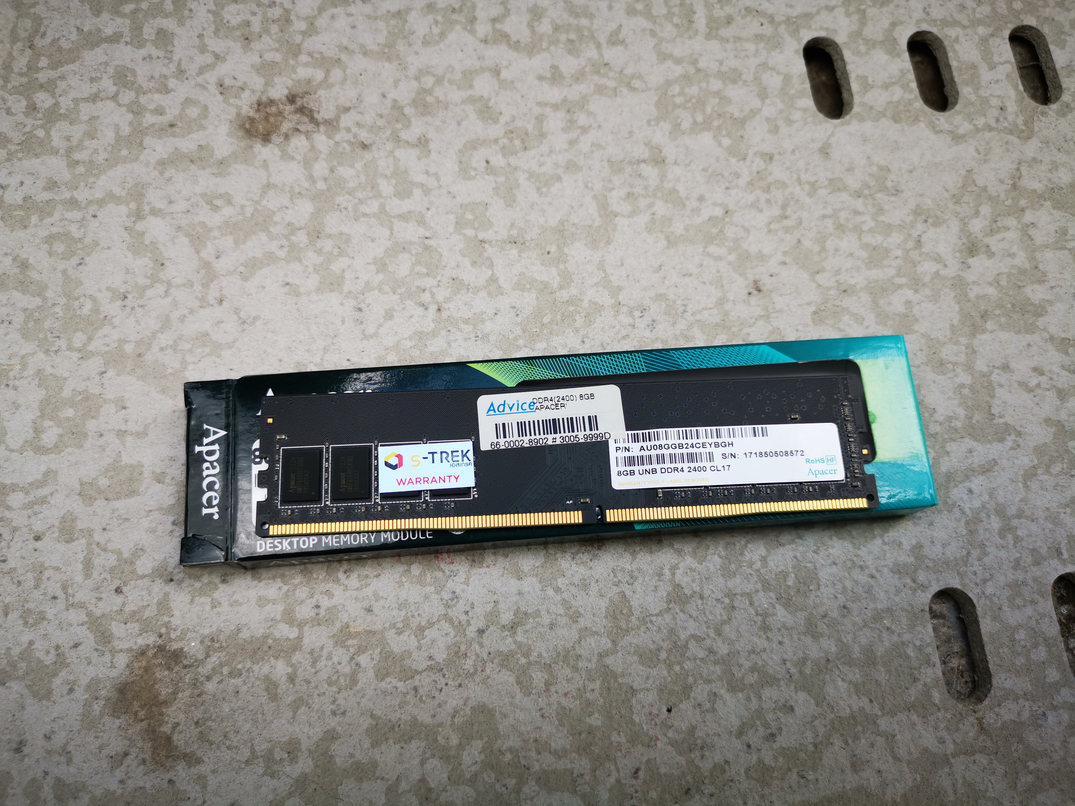 Ram Apacer ddr4 8G(8*1) Bus2400