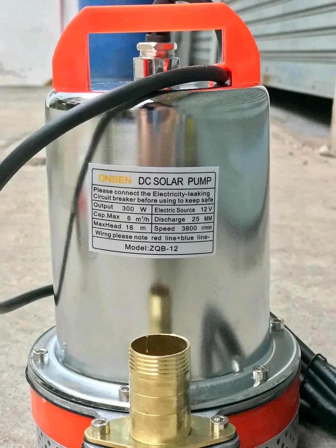 ไดโว่ DC 12V ยี่ห้อ ONSEN ท่อ 1 นิ้ว สายไฟยาว 5 เมตร