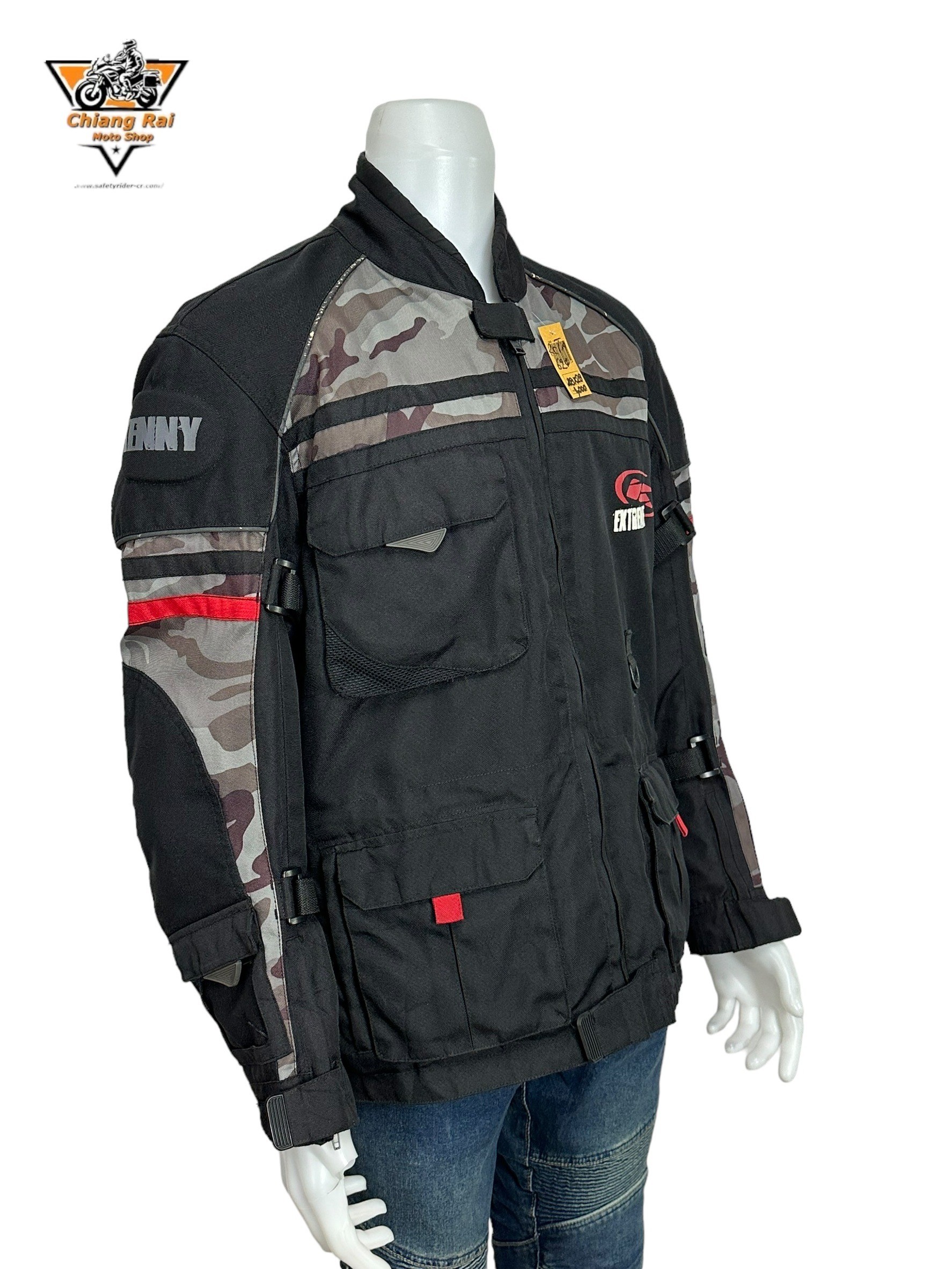 เสื้อขี่มอเตอร์ไซด์( มือสอง) RCTA 624: อก 48" ยาว 28"(XL) **KENNY** (ไม่มีการ์ด)