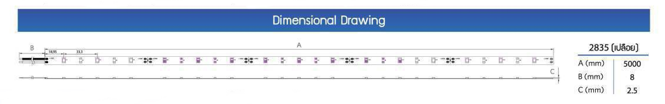 LED Strip Light 12v 12W /3000K/4000K/6500K OPPLE