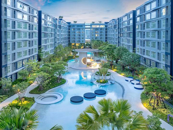 ให้เช่า Condo Kave town Island รังสิต ติด มหาวิทยาลัย กรุงเทพ ห้องใหม่ พร้อมเข้าอยู่