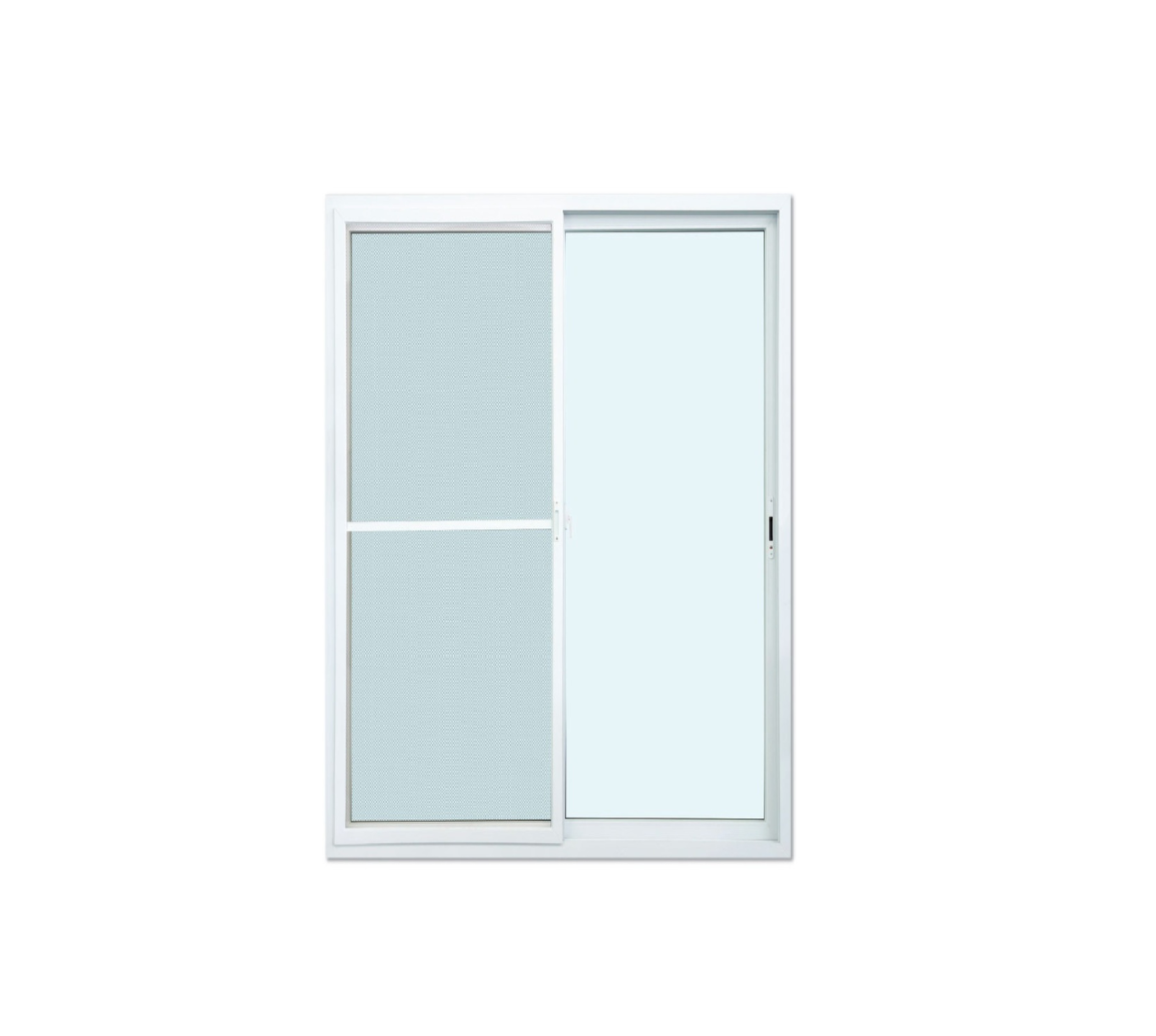 WELLINGTAN (TK) ประตูไวนิล บานเลื่อน SS 200x205ซม. สีขาว พร้อมมุ้ง