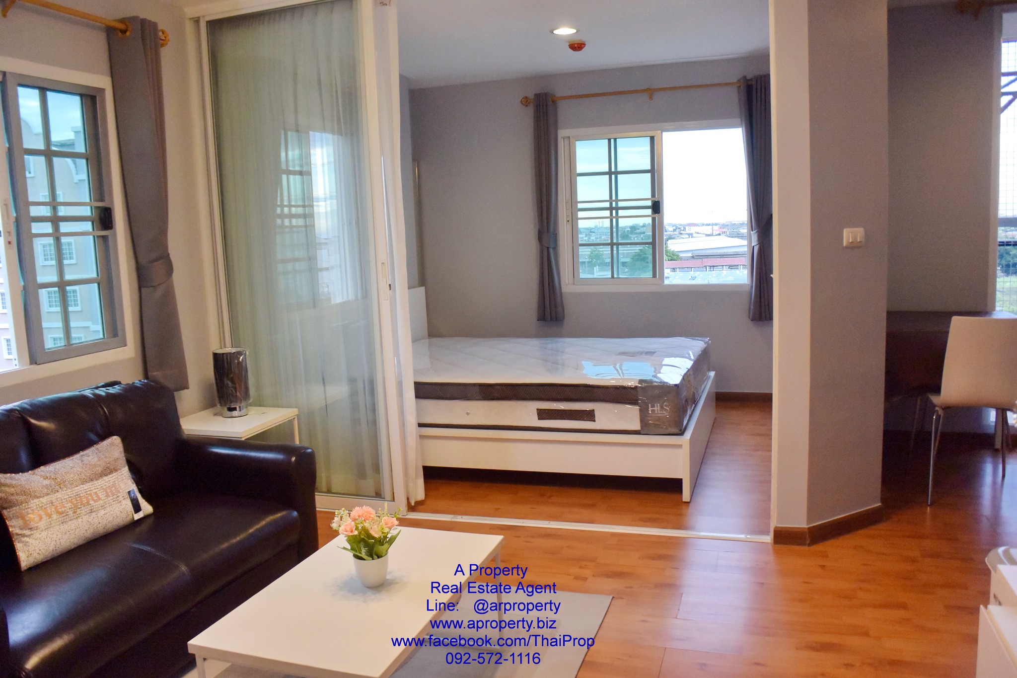 ขาย ทิวลิปอ้อมน้อย ห้องปรับปรุงใหม่ ห้องมุม มีเครื่องซักผ้าให้