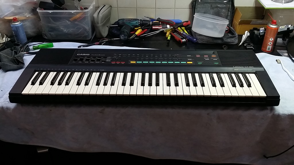 ซ่อมเปียโนคีย์บอร์ด Keys Electronic Keyboard ยี่ห้อ CASIO รุ่น CT-660 อาการคีย์กดไม่ได้และเสียงไม่ออก