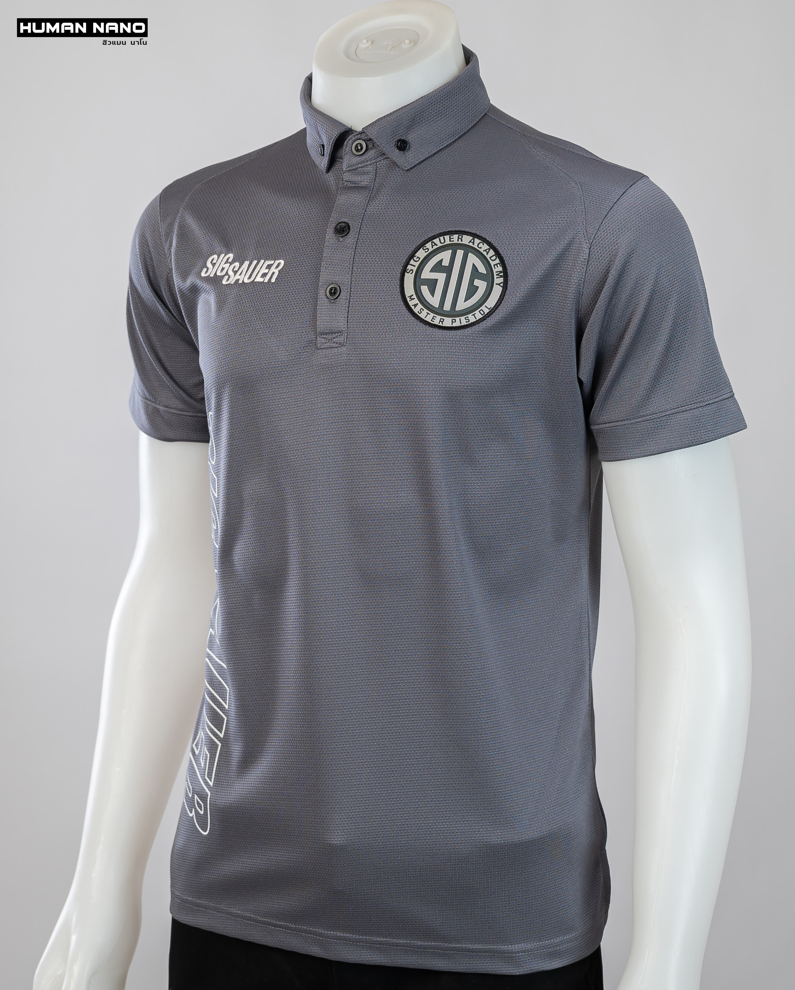 Sig Sauer เสื้อโปโลชาย สไตล์แทคติคอล ผ้านาโนไมโคร ทรงสวย ยับยาก รีดง่าย | Human Nano