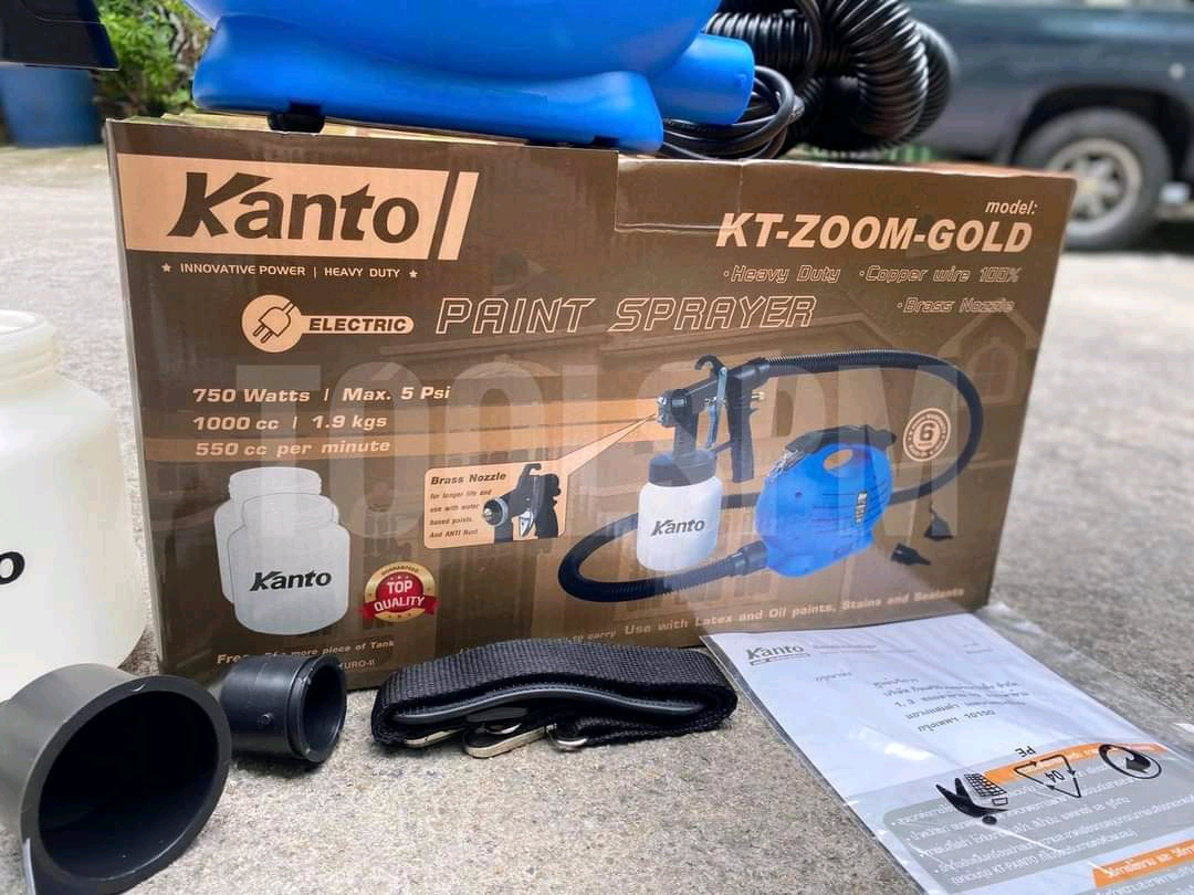 กาพ่นไฟฟ้า KANTO รุ่น KT-ZOOM-GOLD แถมถังรวม 3 ถัง