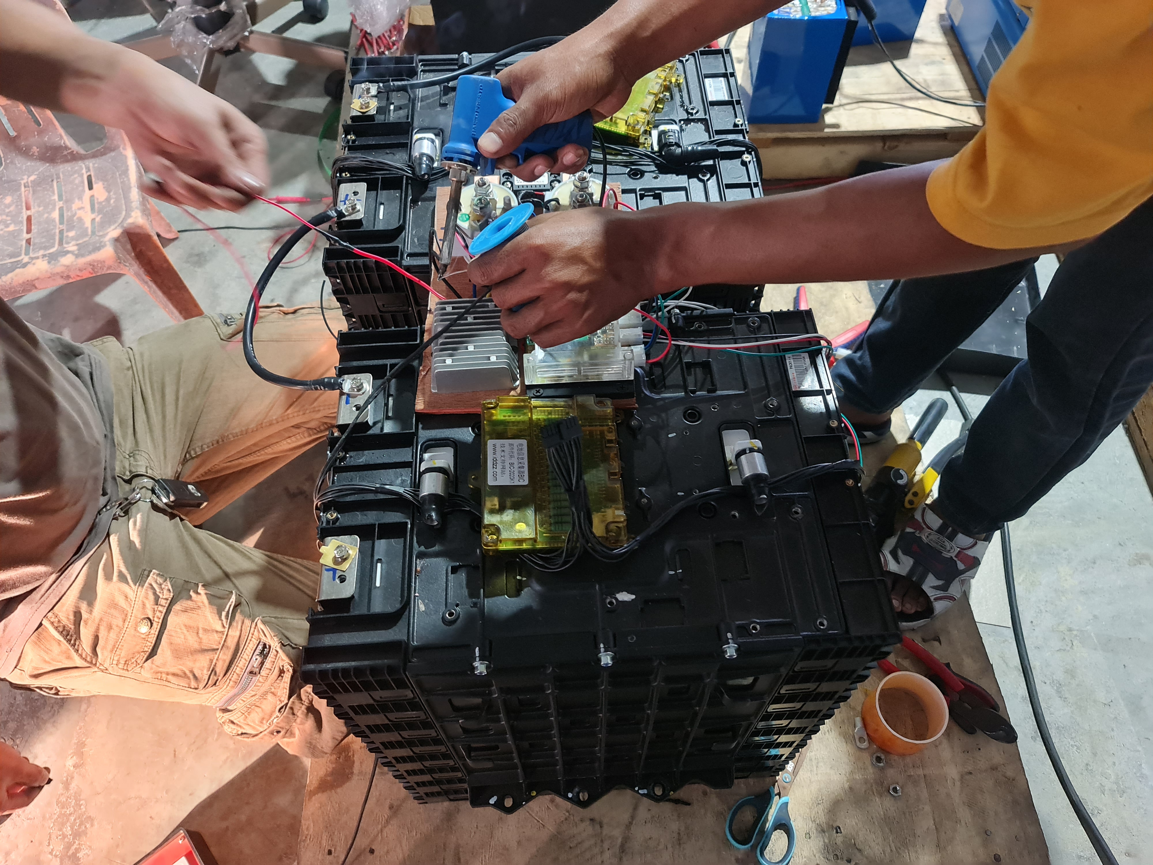 แบตเตอรี่ลิเธียมสำหรับรถโฟลค์คลิฟท์ไฟฟ้า 48v 540Ah ทำจากแบต BYD