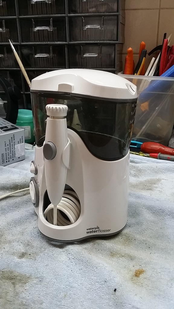 ซ่อมเครื่องทำความสะอาดฟัน ยี่ห้อ WATERPIK รุ่น WP-100WPLT อาการน้ำไม่ออก