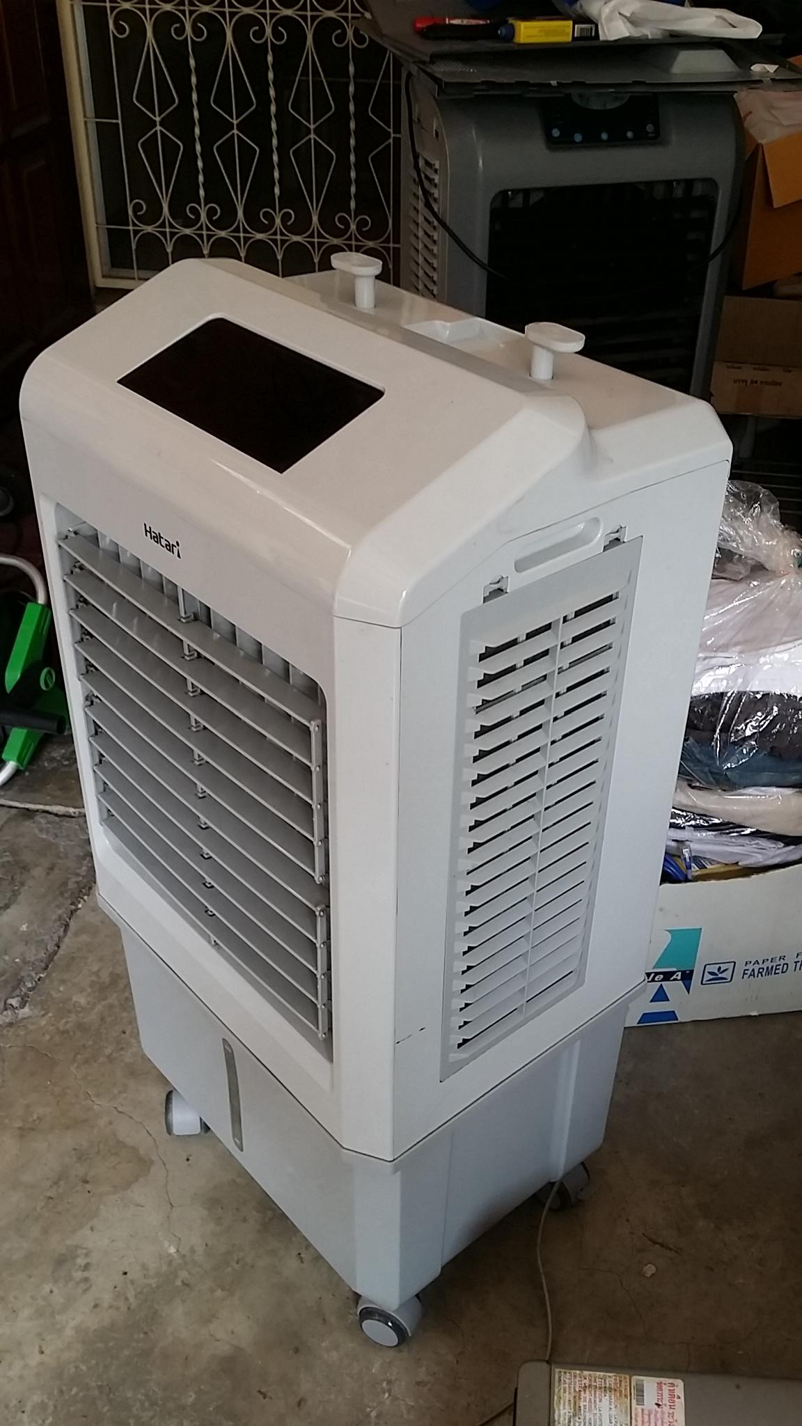 ซ่อมพัดลมไอเย็น ยี่ห้อ HATARI รุ่น HT-AC33R1 อาการพัดลมไม่หมุน