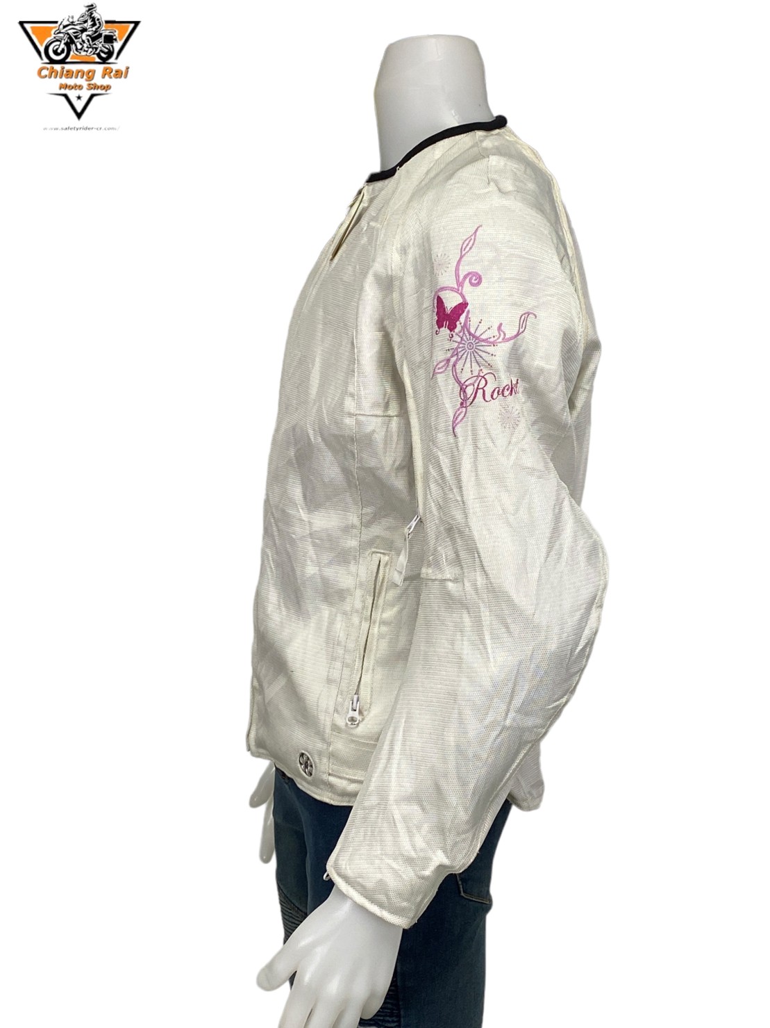 เสื้อขี่มอเตอร์ไซด์( มือสอง) RCSA 493: อก 46" ยาว 25" (L)**JOE ROCKET**