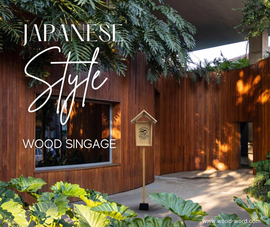ป้ายสไตล์ญี่ปุ่น Japnese Style Wood Signage