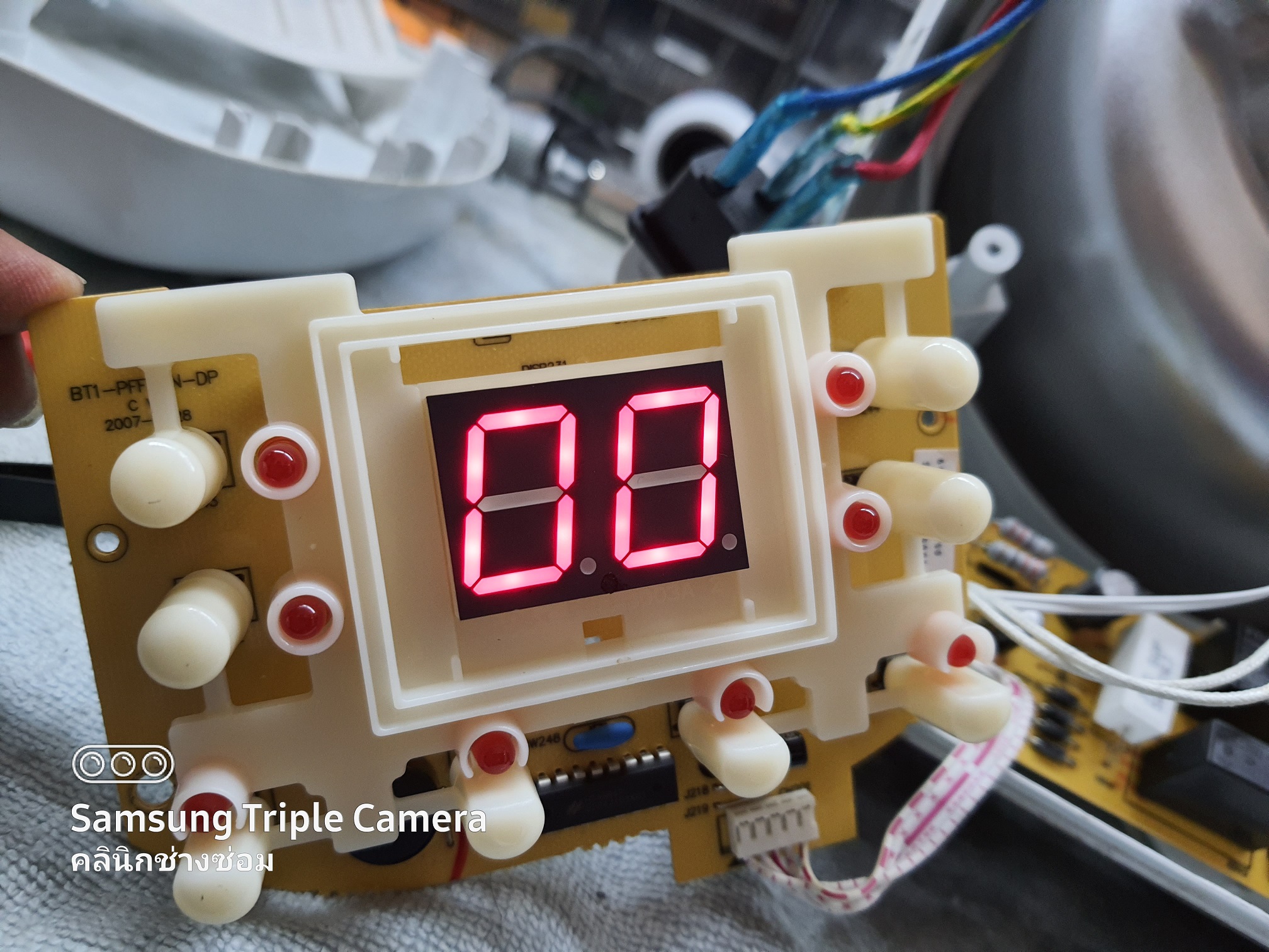 ซ่อมหม้อหุงข้าว ยี่ห้อ PHILIPS รุ่น HD3030 อาการหน้าจอขึ้น E1