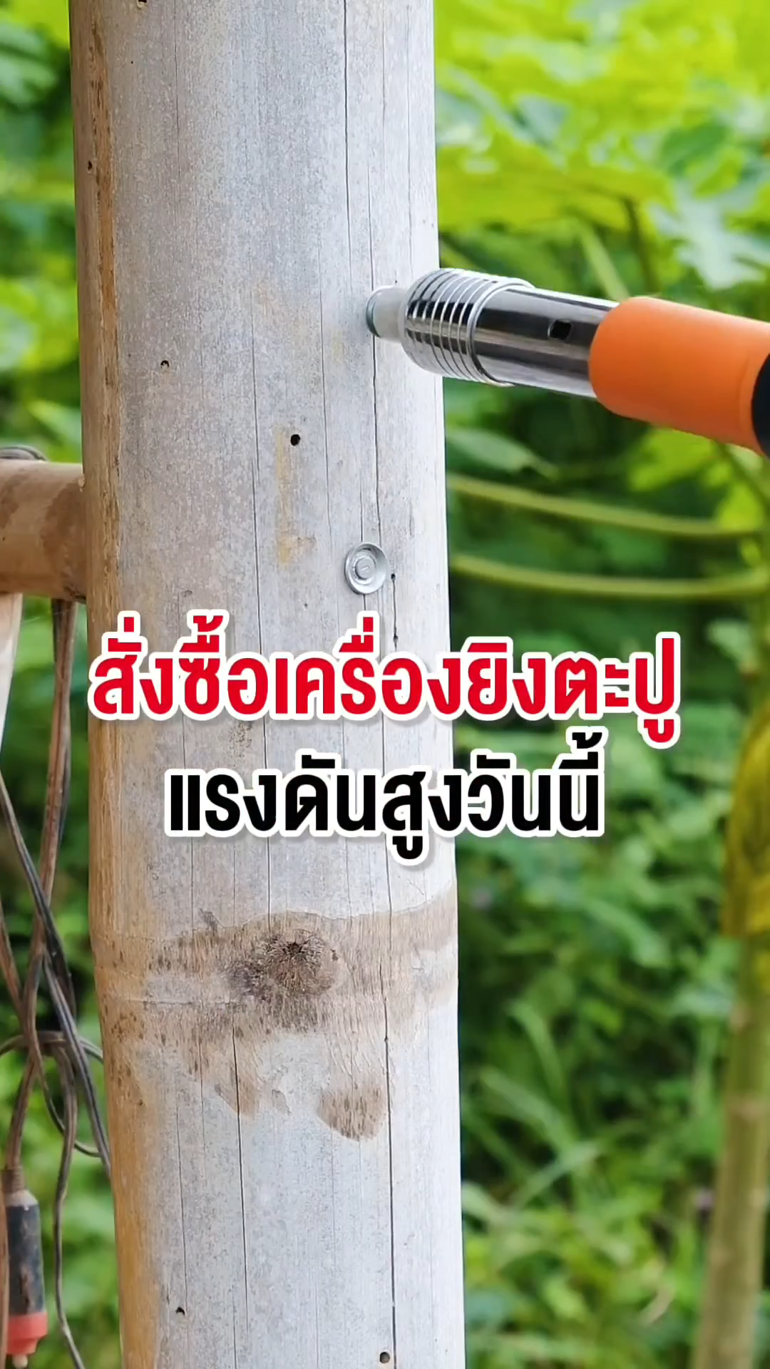 ปืนยิงตะปูแรงดันสูง ยี่ห้อ Onsen แถมดอกตะปู 100 ตัว