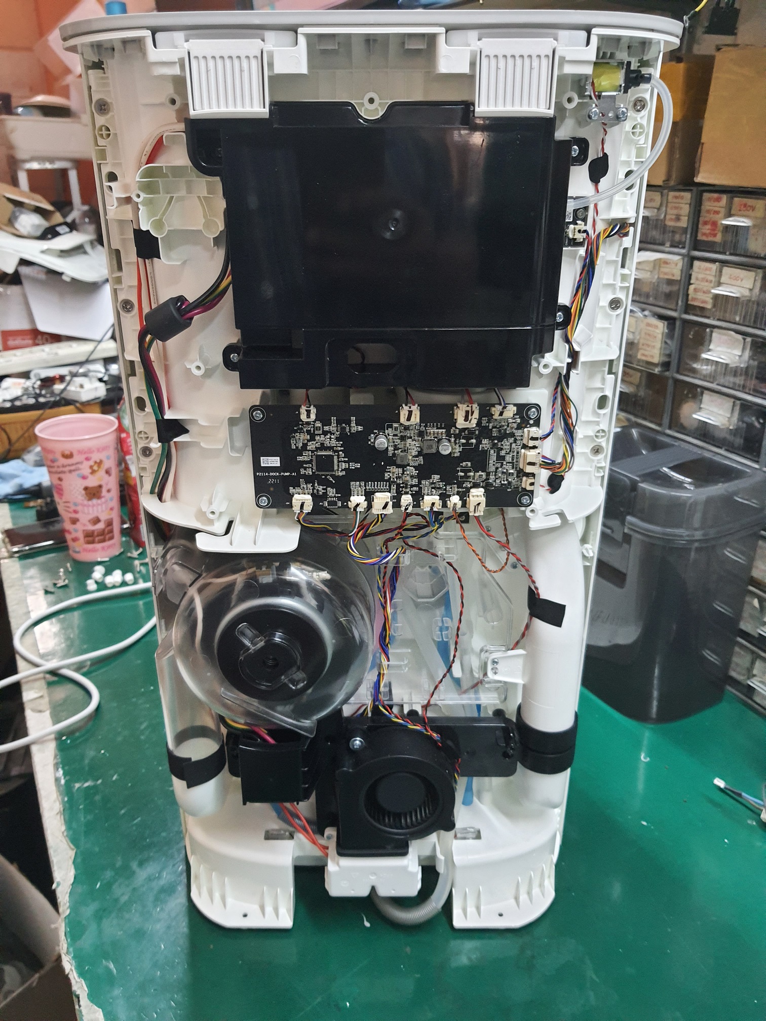 ซ่อมหุ่นยนต์ดูดฝุ่น ยี่ห้อ Xiaomi Mijia รุ่น JZ2201 อาการไม่ดูดน้ำและไม่ทำความสะอาดผ้าถูพื้น