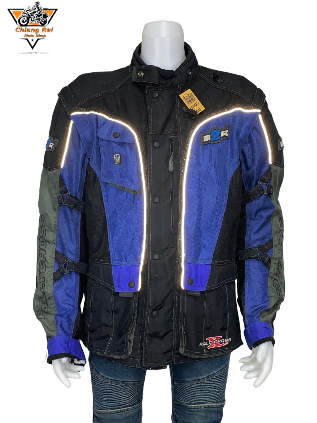 เสื้อขี่มอเตอร์ไซด์( มือสอง) RCTA 343 อก 50 " ยาว 29"(XL) ยี่ห้อ**M2R**