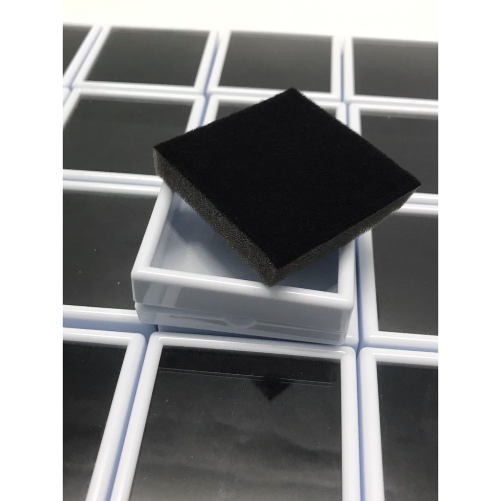 กล่องใส่พลอย,กล่องใส่เพชร,กล่องใส่อัญมณี ขนาด4x4,6x6 cm.(20 ใบ/แพ็ค) ด้านในเป็นฟองน้ำอย่างดี