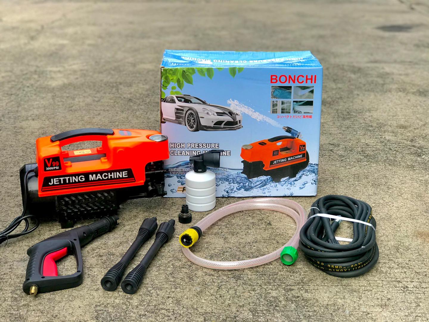 ปั้มอัดฉีด 3 ระบบ 350 บาร์ มี 3 ยี่ห้อ ให้เลือก ราคาเท่ากัน Marten / BKK / Bonchi