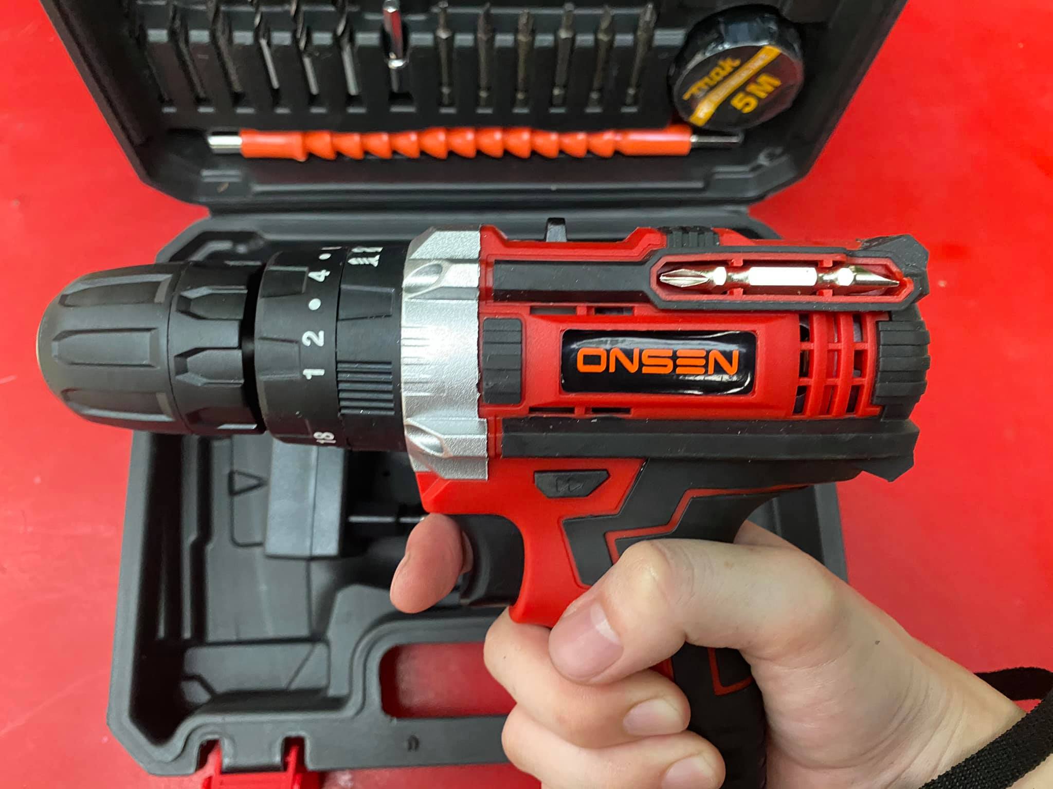 สว่านแบตกระแทก Onsen 3 ระบบ รุ่นท๊อป 128V