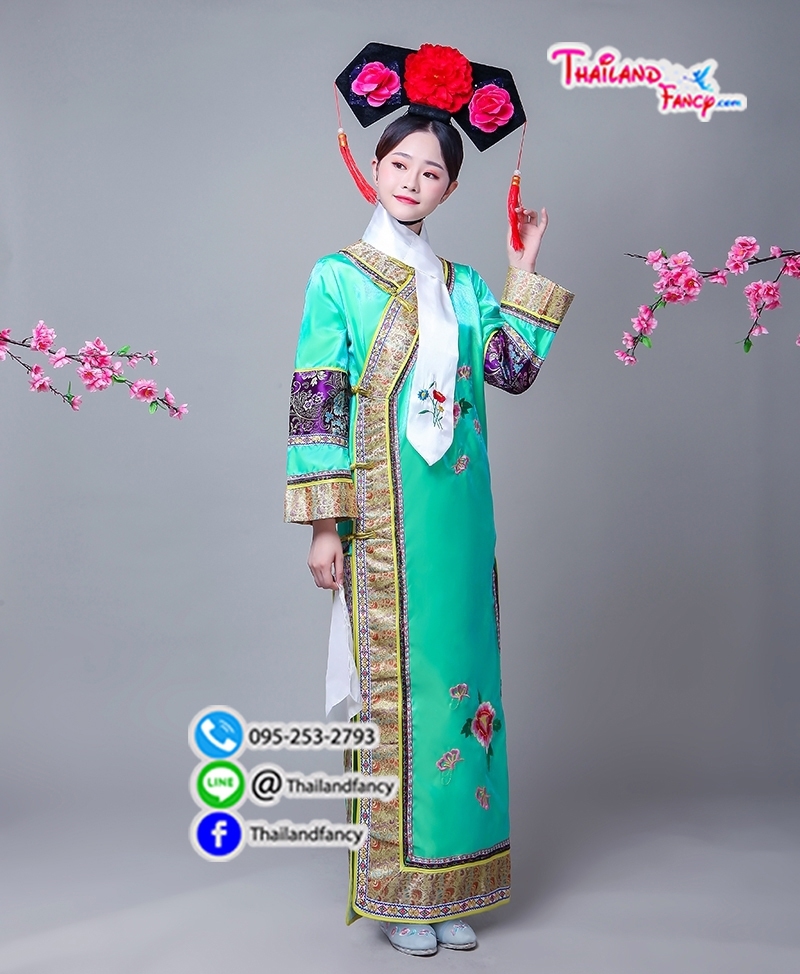 ชุดเช่าแฟนซีผู้หญิง ชุดจีนโบราณ ชุดแฟนซีองค์หญิงกำมะลอ ชุดคู่ฮ่องเต้ ชุดราชวงศ์หนังจีน ชุดไทเฮา เช่าชุดฮองเฮาจีนผู้หญิง สีแดงแต่งลายจีน