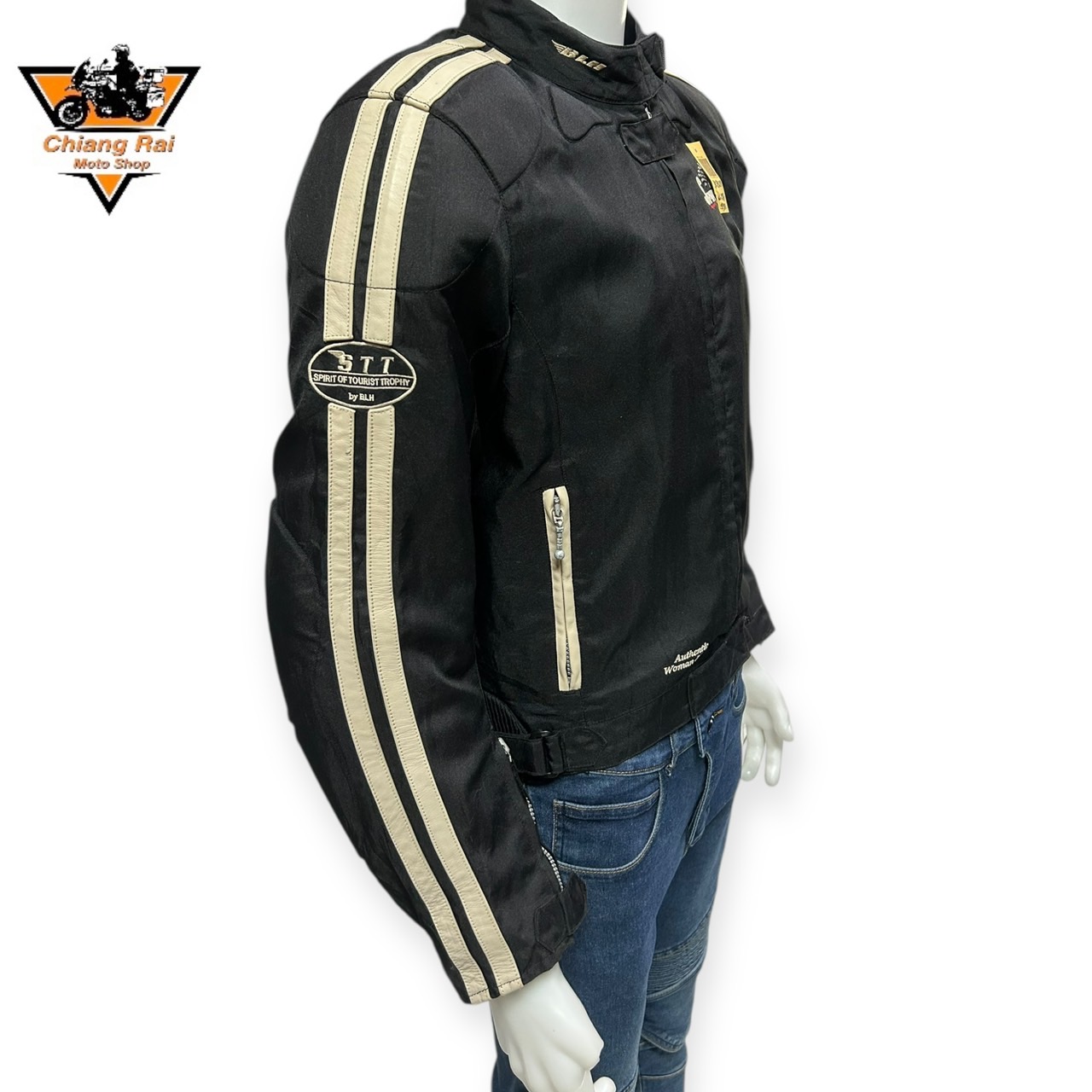 เสื้อขี่มอเตอร์ไซด์( มือสอง) CRSB 018 : อก 42" ยาว 23" (M) **STT**