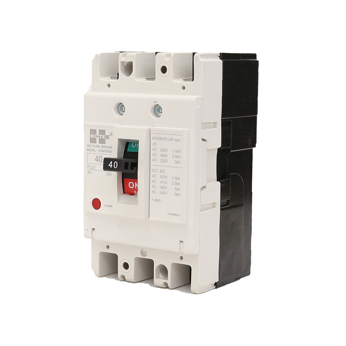 HI-TEK เบรกเกอร์ 3P 40A รุ่น HT60-CP
