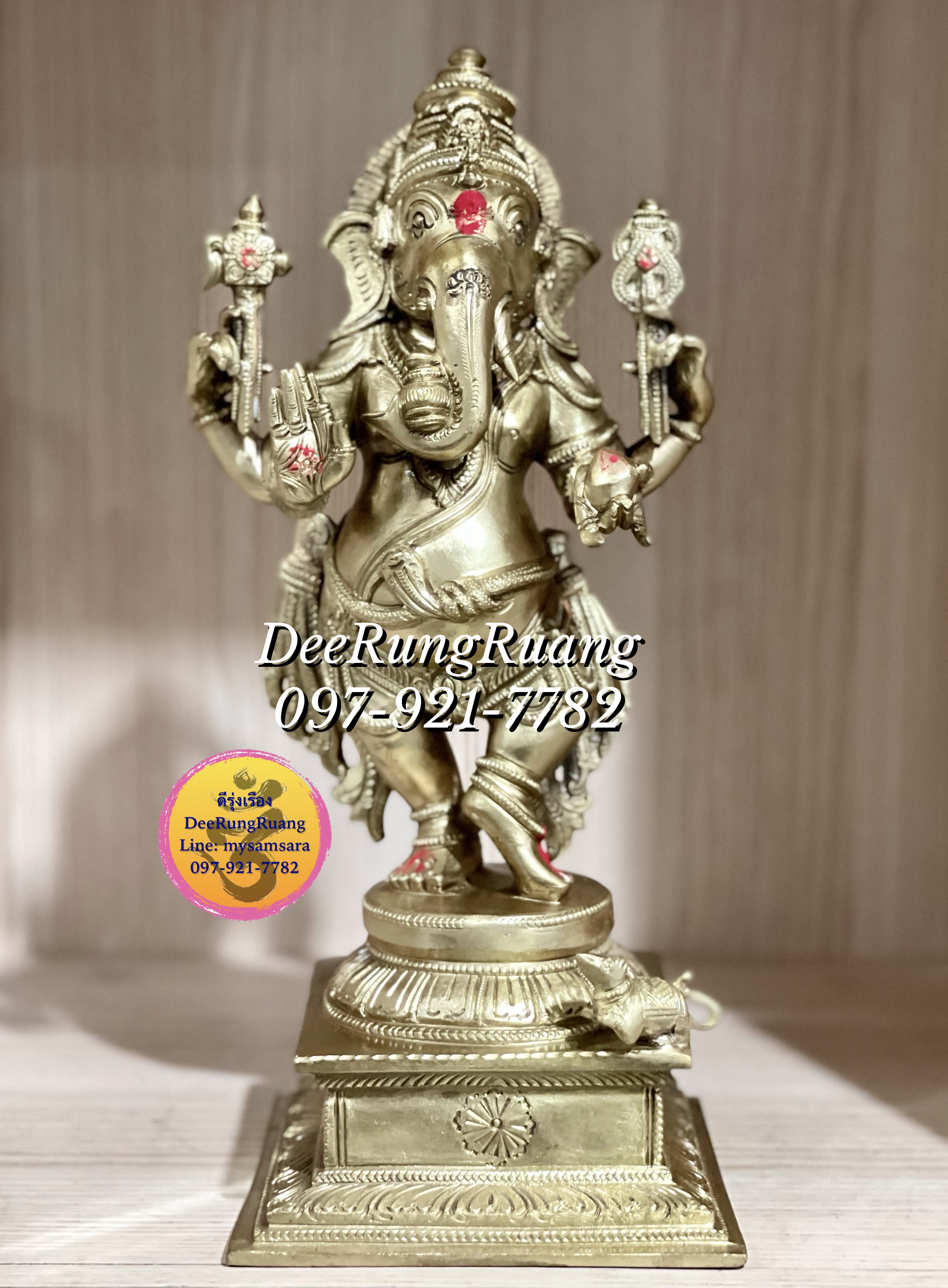 พระพิฆเนศ ประทับยืน ประทานพร ***South India Statue***