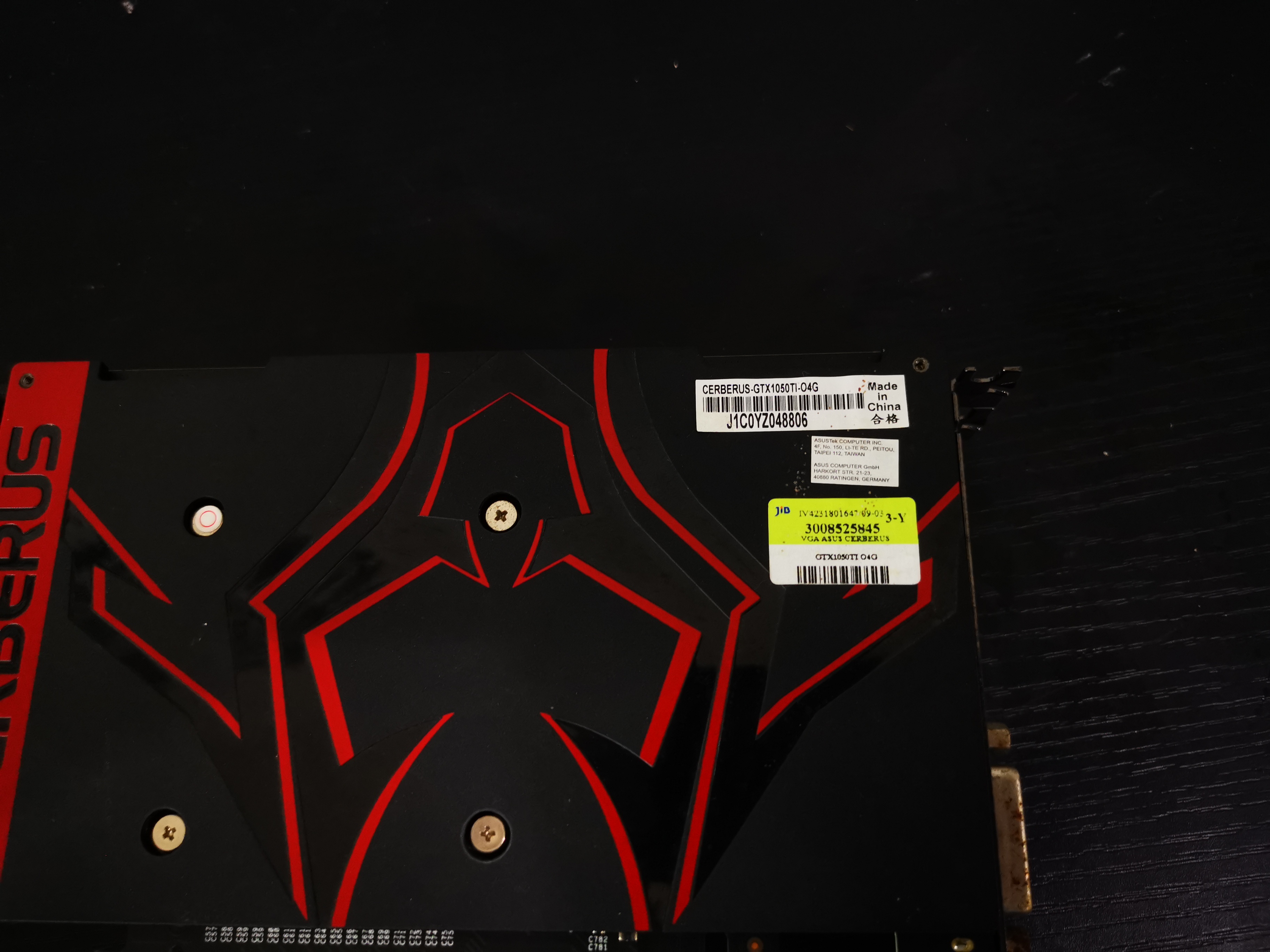 ASUS CERBERUS GTX 1050TI 4GB