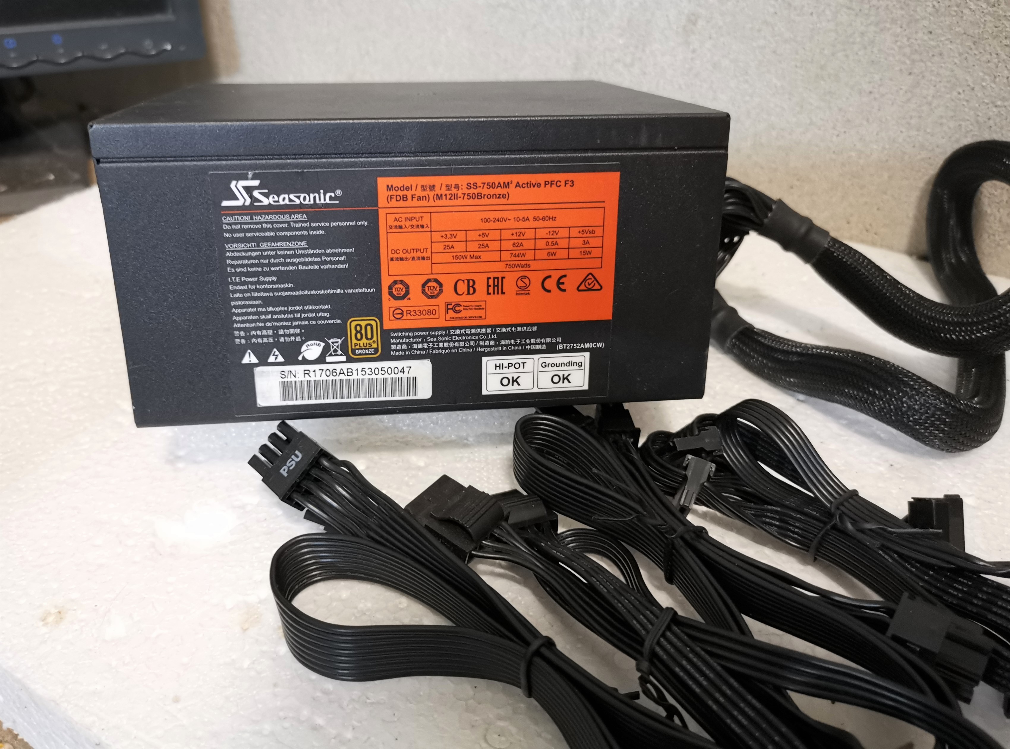 PSU Seasonic M12II 750W (80+ Brone)