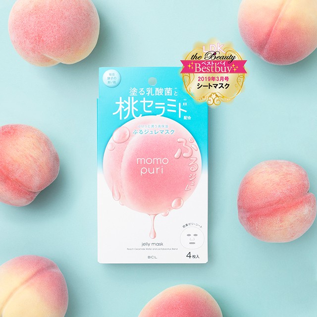 🔥(New Item)💥MOMO PURI JELLY MASK | โมโมะ ปูริ เจลลี่ มาส์ก✨เพื่อผิวชุ่มชื้น ฉ่ำเด้ง💥ขนาด 4 แผ่น