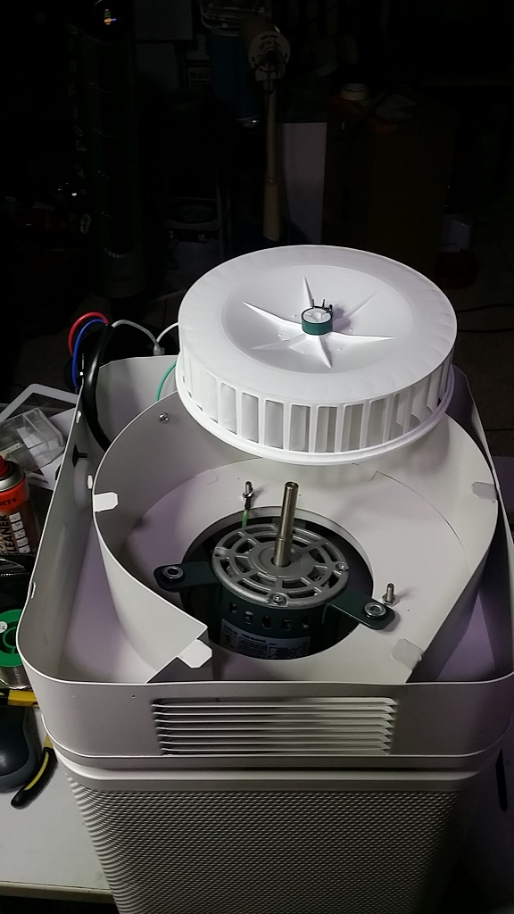 ซ่อมเครื่องฟอกอากาศ ยี่ห้อ AUSTIN รุ่น HM200 อาการแรงลมออกเบา