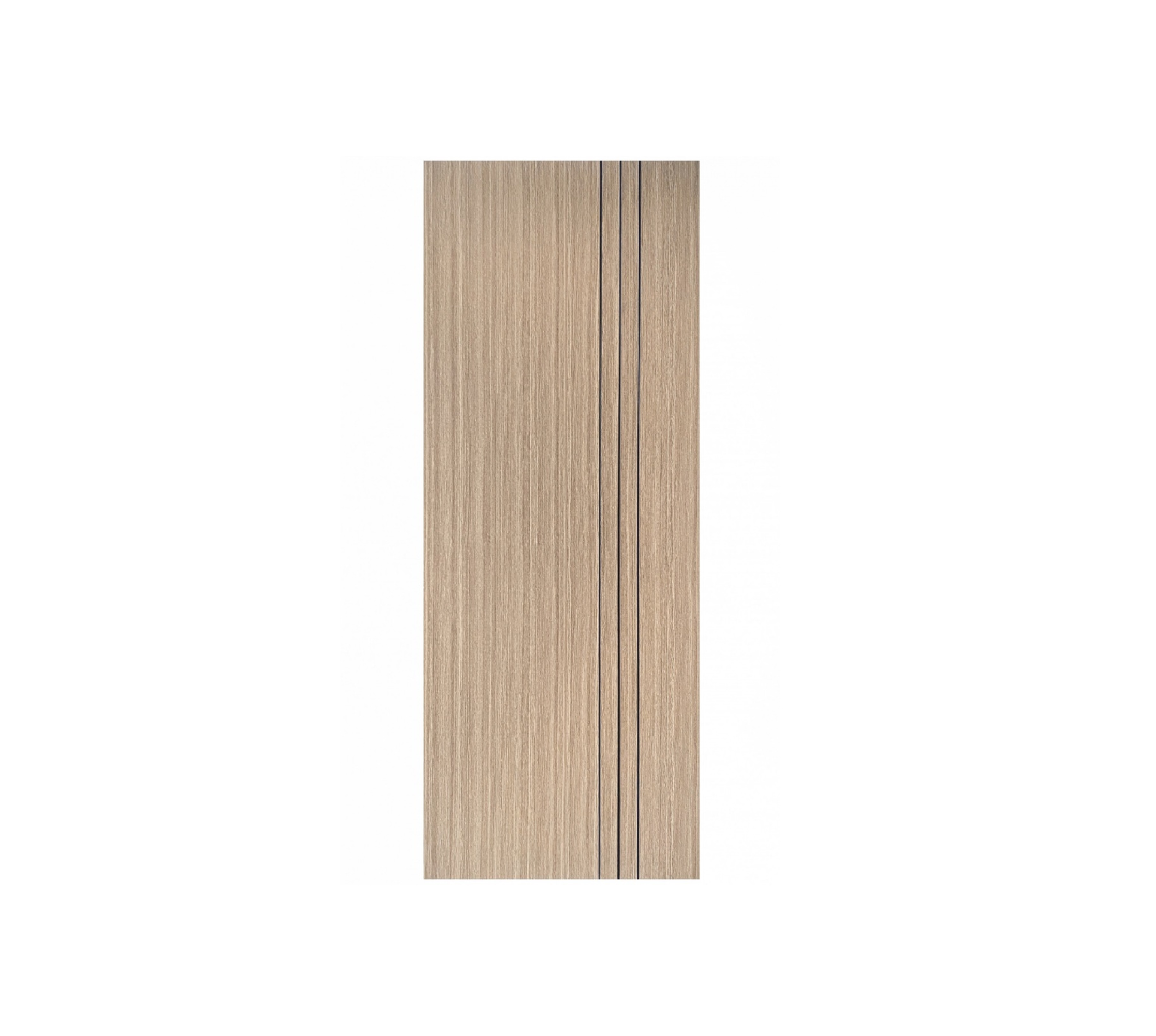 WELLINGTAN ประตู WPC บานทึบเซาะร่องดำ WPC-03 80x200ซม. Brown Walnut (ไม่เจาะ)