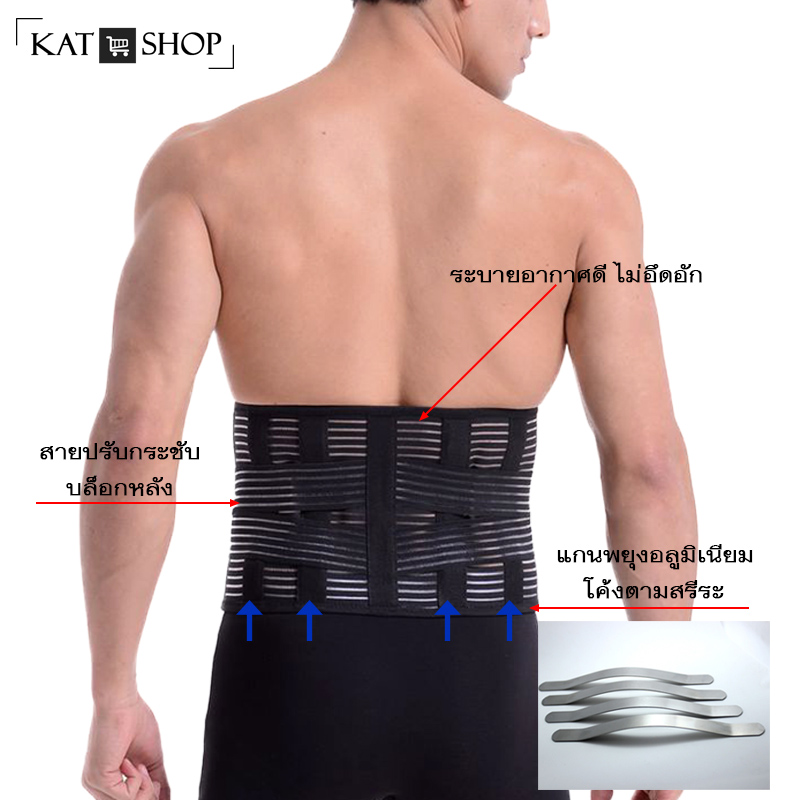 เข็มขัดพยุงหลัง เข็มขัดบล็อกหลัง ยกของหนัก