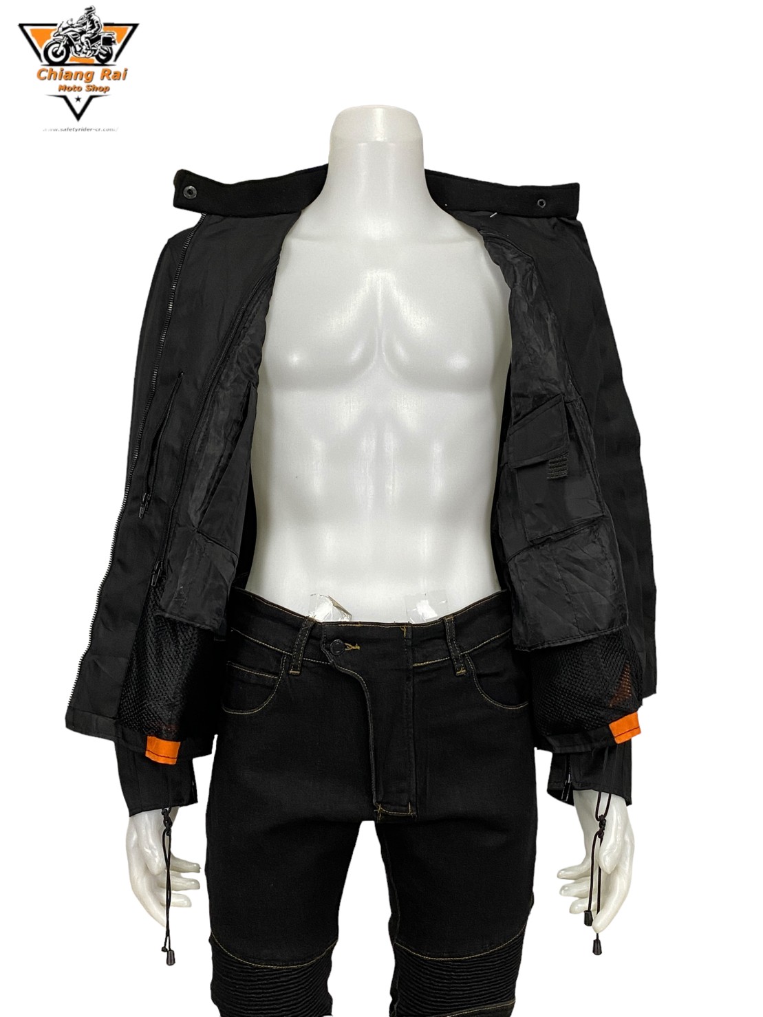 เสื้อขี่มอเตอร์ไซด์( มือสอง) RCSA 531: อก 50" ยาว 26" (XL) **TEXTILFS**