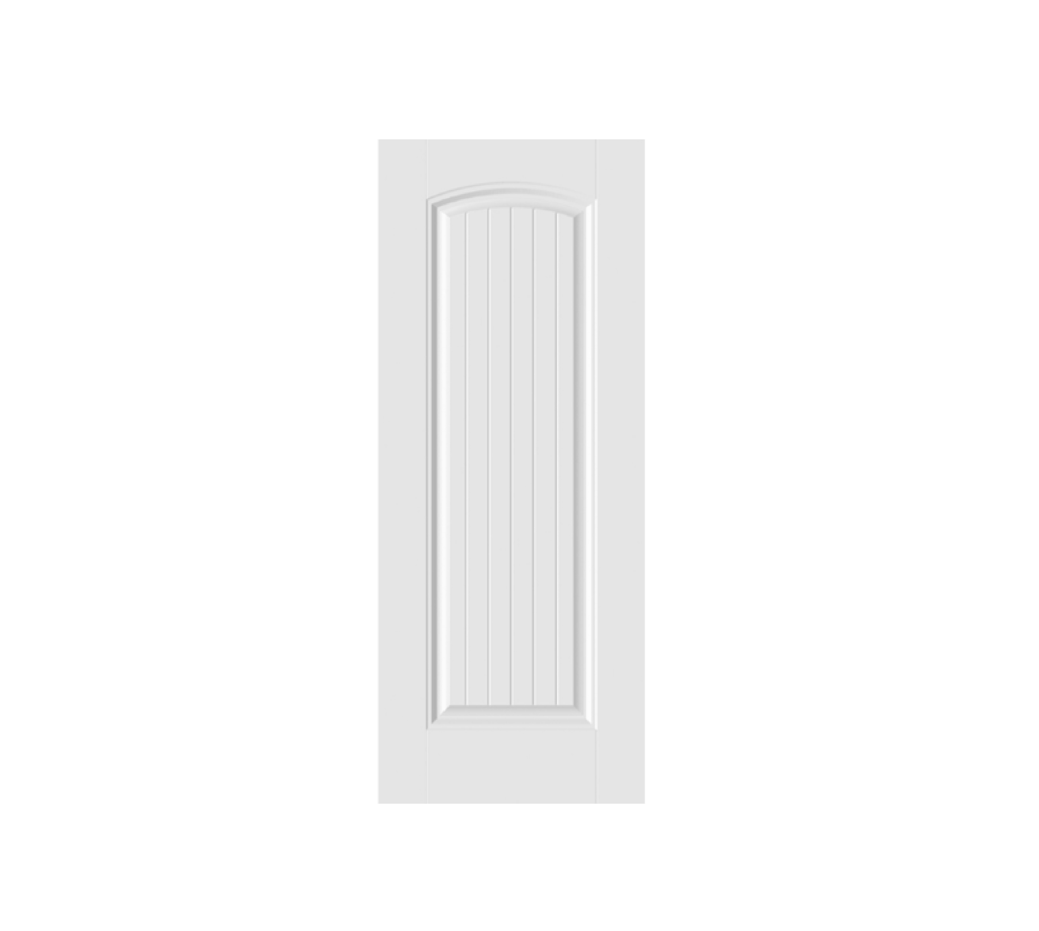 ประตู HDF บานทึบฟักเต็มบาน HDF-S05 80x200ซม. สีขาว HOLZTUR