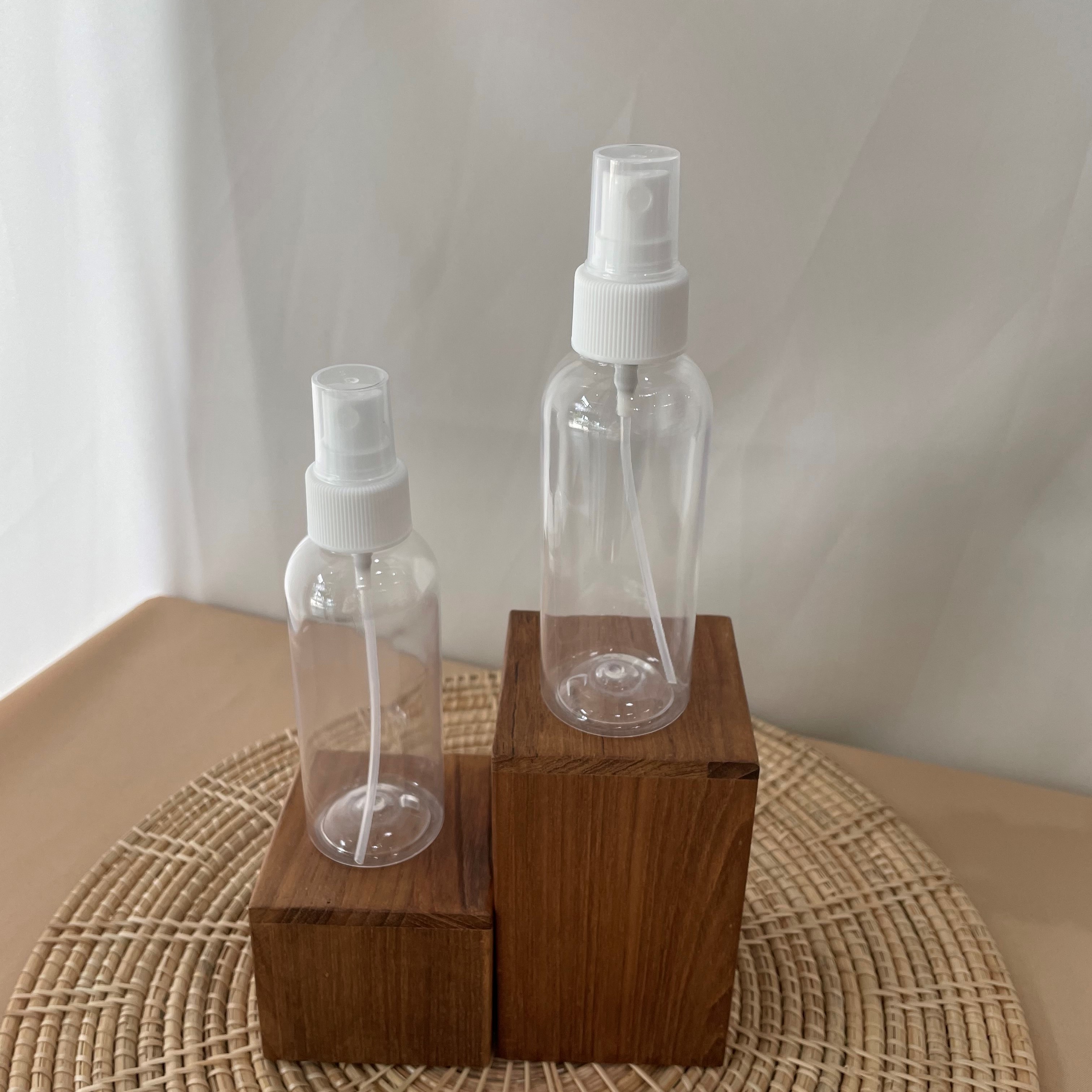 ขวดพลาสติกPET ขนาด100ml +ฝาสเปรย์ 24mm