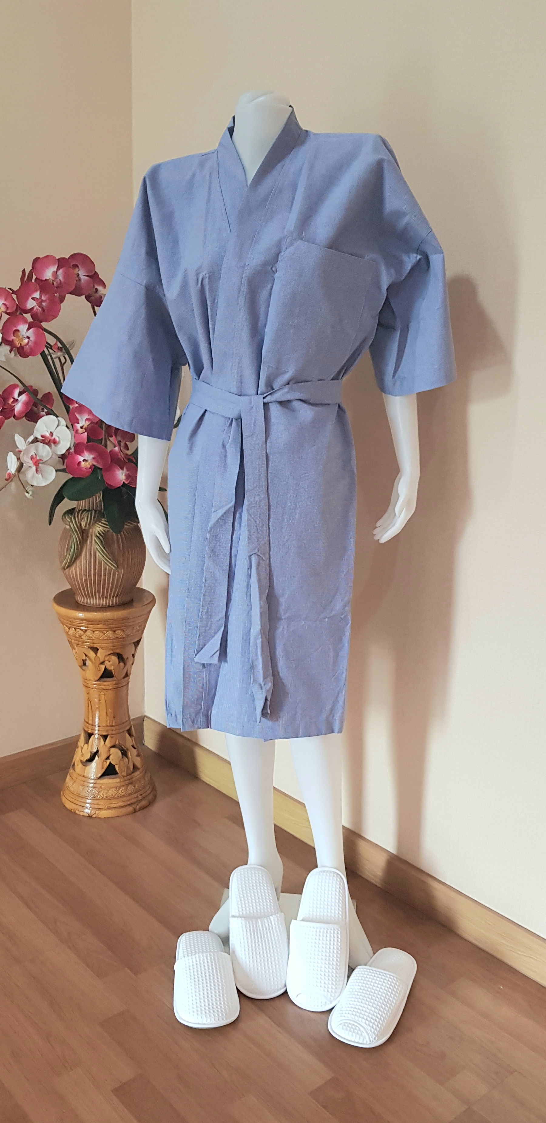 เสื้อคลุมอาบน้ำ ผ้าด๊อบบี้