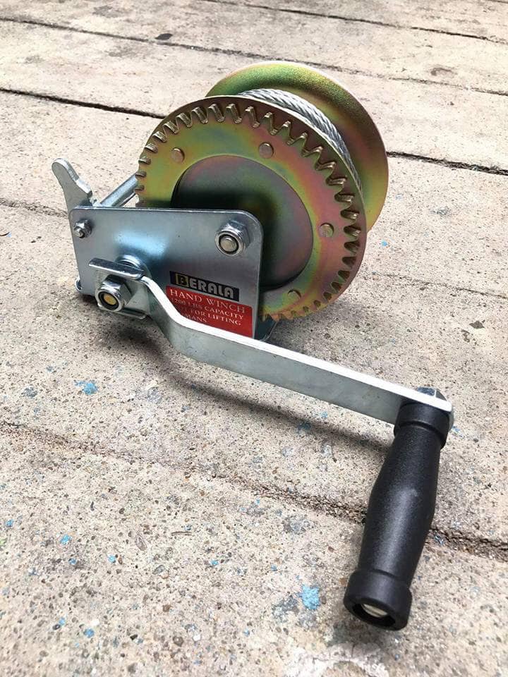 รอกสลิง มือหมุน BERALA 1200 ปอนด์ (ขนาด 545.5 กิโลกรัม) สลิงยาว 10 เมตร หนา 4.5 มิล