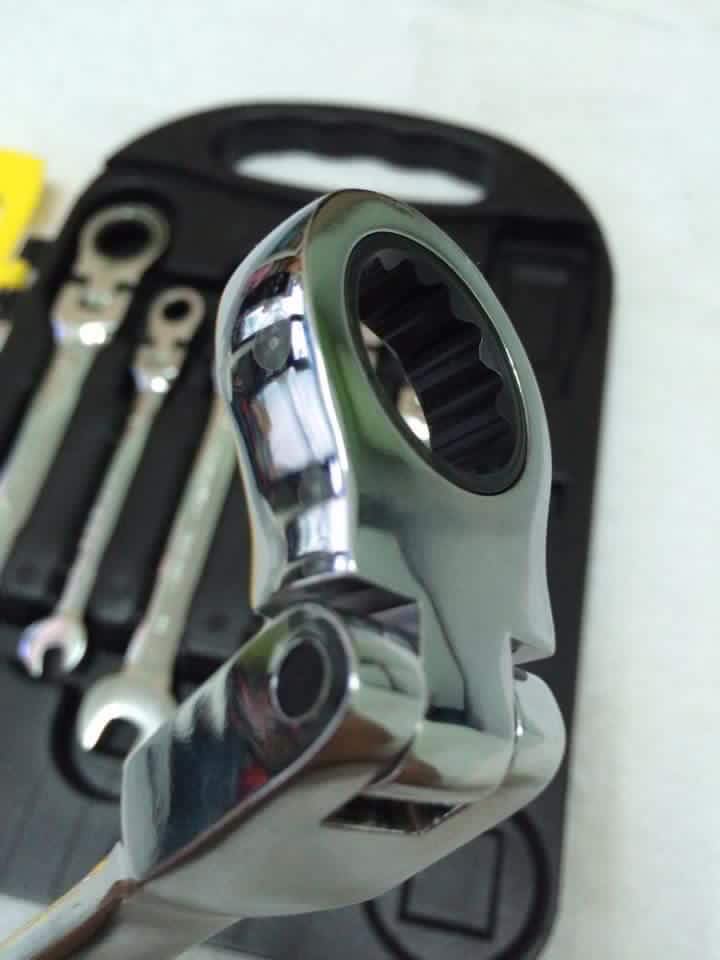 ประแจแหวนข้างฟรีพับได้ 7ตัว/ชุด