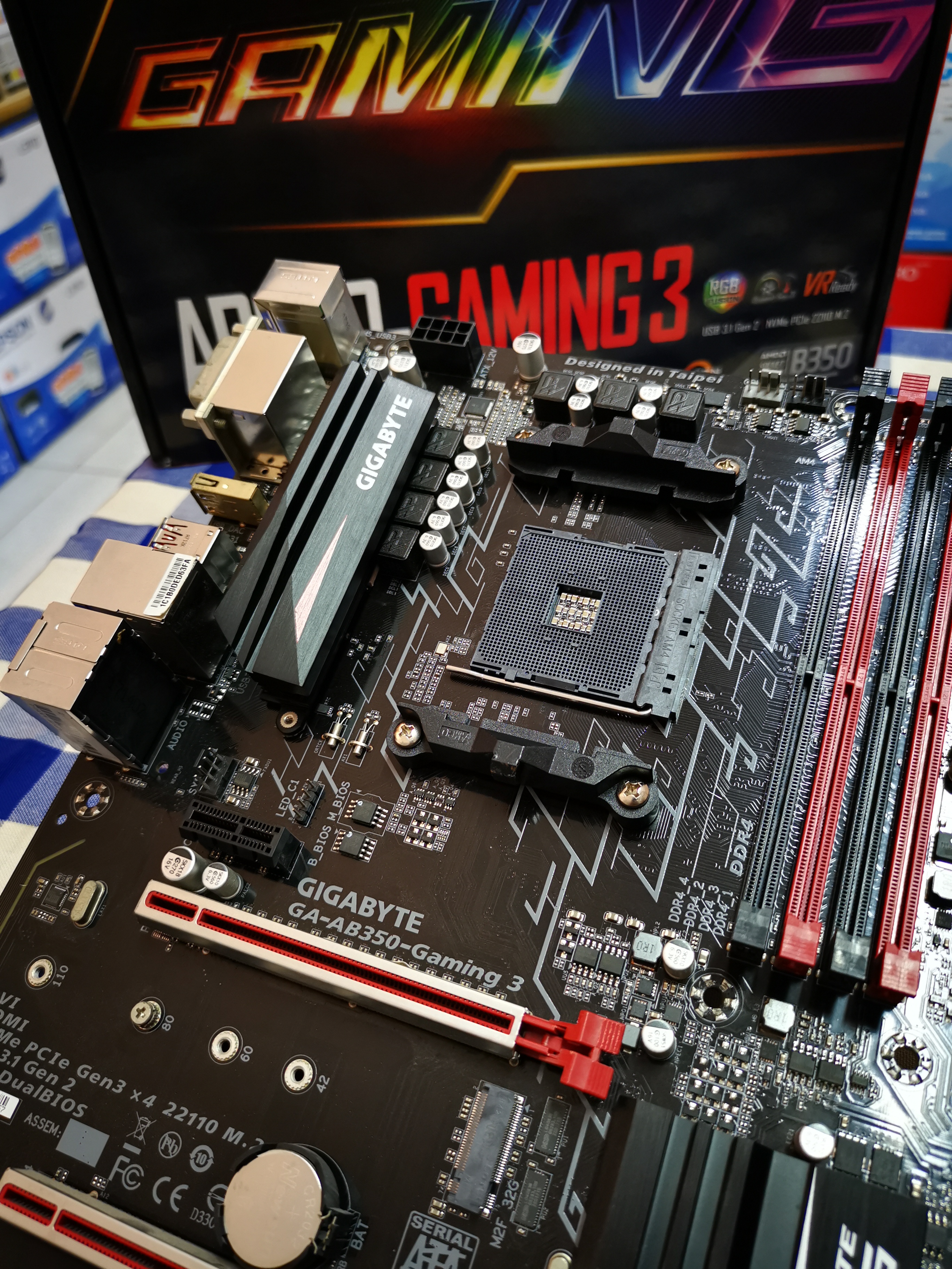 เซ็ทมัดรวม CPU RYZEN5 2600 และ บอร์ด GA-AB350-GAMING 3