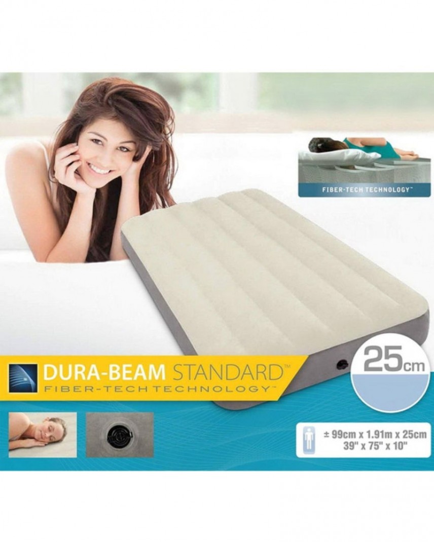 INTEX ที่นอนเป่าลม Dura Beam แค้มป์ แคมป์ปิ้ง ปิคนิค 3.5 ฟุต รุ่น 68707