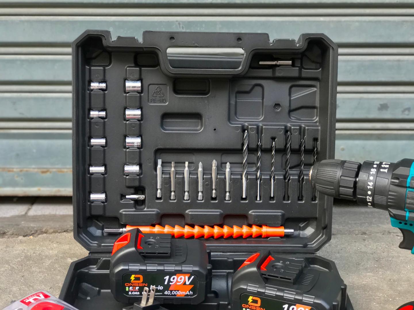 สว่านแบตไร้สาย 3 ระบบ Onsen รุ่นใหม่ 199V แถมประแจอเนกประสงค์ 1 ชุด