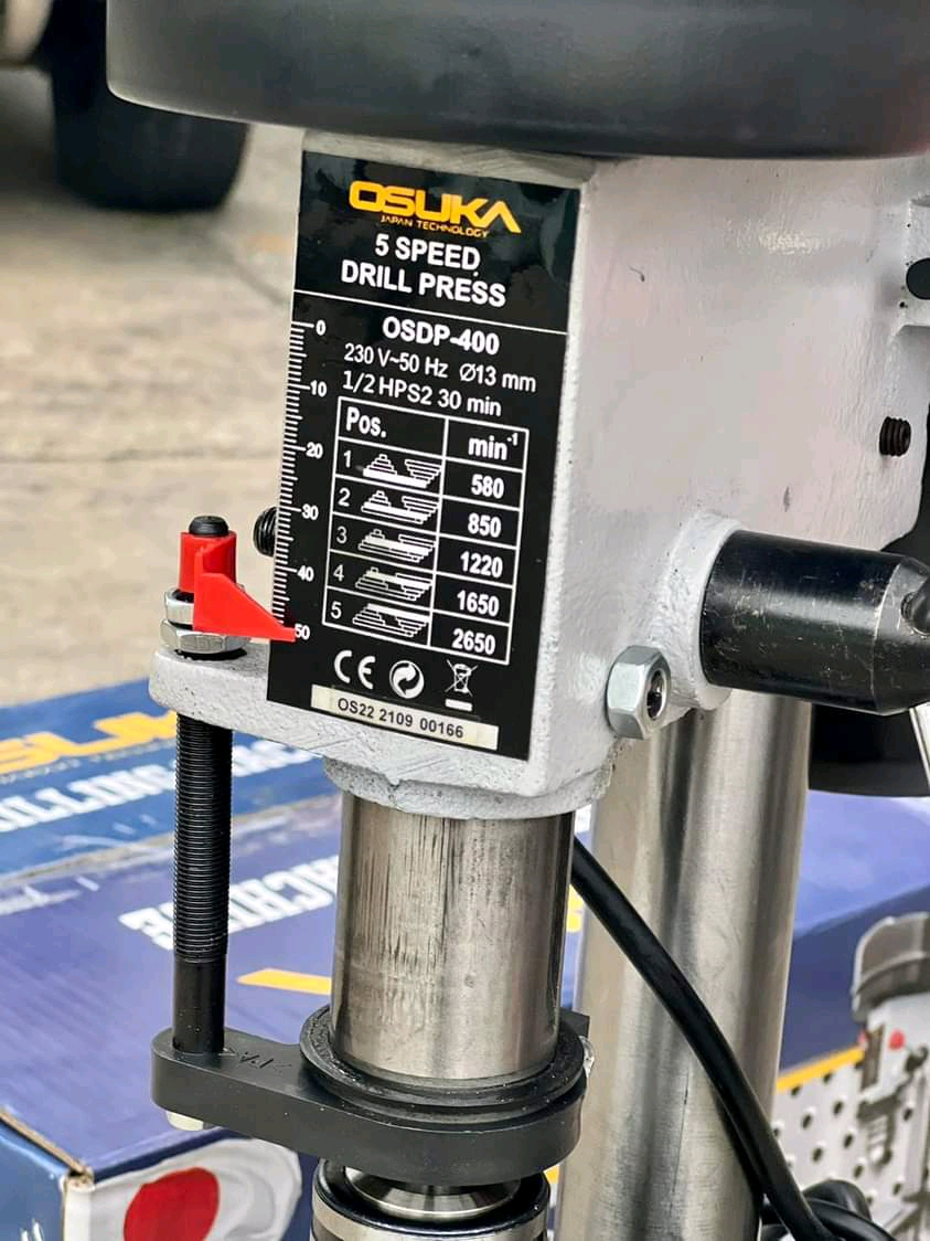 สว่านแท่น 4 หุน ยี่ห้อ OSUKA แถมฟรี ปากกาจับชิ้นงาน 1 ชิ้น