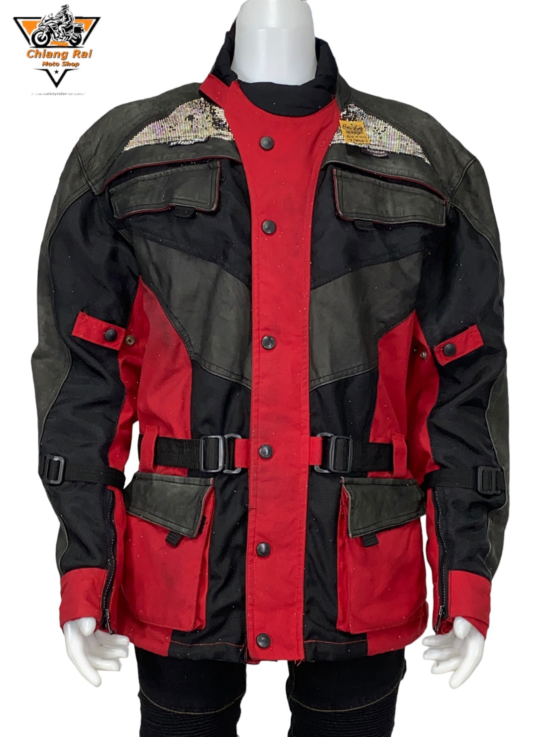 เสื้อขี่มอเตอร์ไซด์( มือสอง) RCTA 357 อก 52 " ยาว 30 "XL) ยี่ห้อ**roloff**